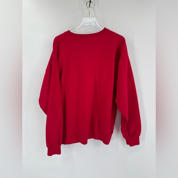 The Bar Varsity Sweatshirt in Ruby Red, L - Picture 9 of 10